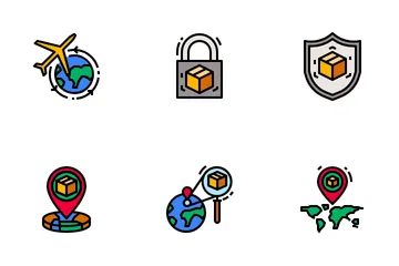 Logístico Paquete de Iconos