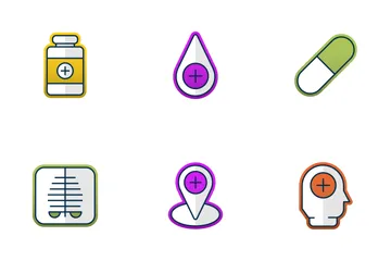 Medicamento Paquete de Iconos