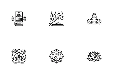 Meditation Yoga Relax Zen Icon Pack