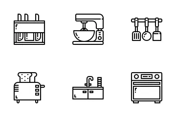 Batería de cocina Paquete de Iconos