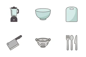 Batería de cocina Paquete de Iconos