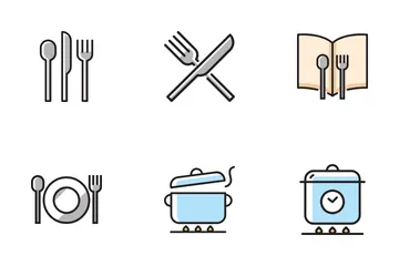 Batería de cocina Paquete de Iconos