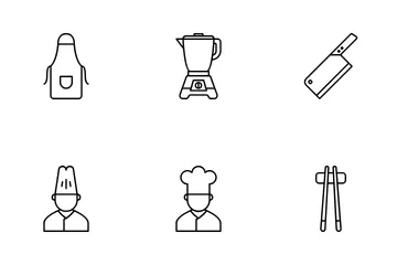 Batería de cocina Paquete de Iconos