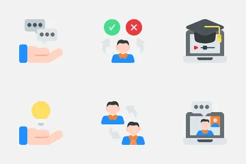 Mentoring And Training Icon Pack