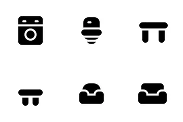 Móveis e eletrodomésticos Pacote de Ícones