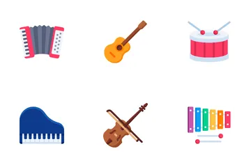 Musikinstrument Symbolpack