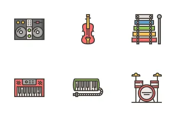 Musikinstrumente Symbolpack