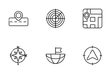 Navigation And Maps Icon Pack