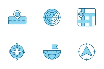 Navigation And Maps Icon Pack