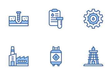 Oil And Gas Industry Icon Pack