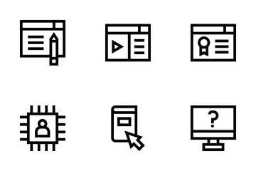 Online Learning Icon Pack