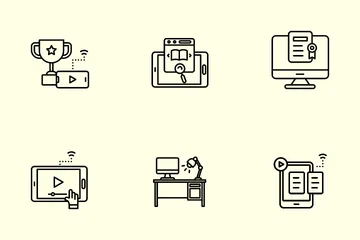 Online Learning Icon Pack