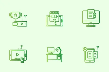 Online Learning Icon Pack