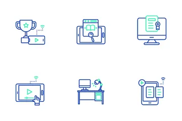 Online Learning Icon Pack