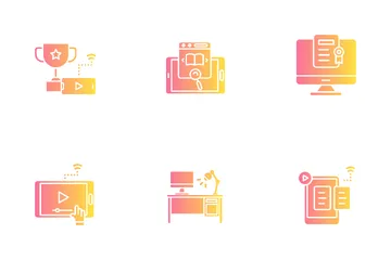 Online Learning Icon Pack