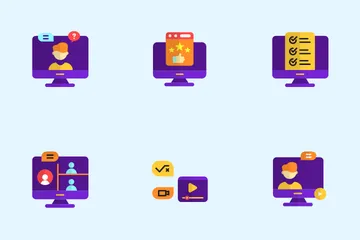 Online Learning Icon Pack