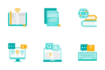 Online Learning Icon Pack