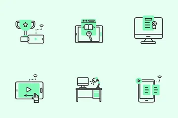 Online Learning Icon Pack