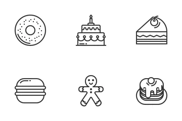 Panadería Paquete de Iconos