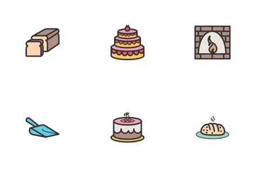 Panadería Paquete de Iconos