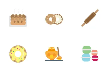 Panadería Paquete de Iconos