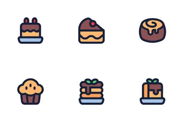 Panadería Paquete de Iconos