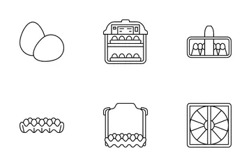 Poultry Farm Icon Pack