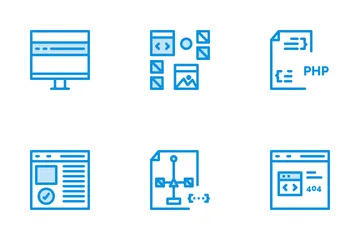 Programación y codificación Paquete de Iconos