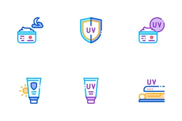 Protetor solar Pacote de Ícones