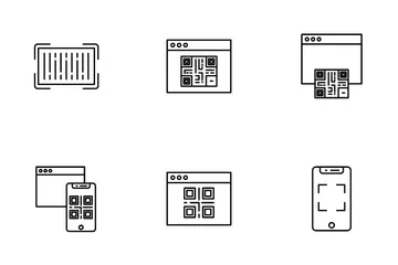 Código QR Pacote de Ícones