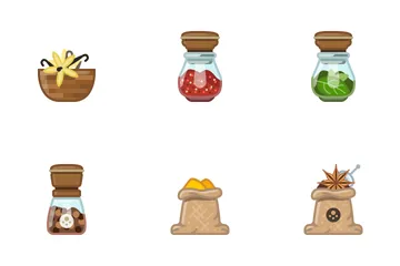 Seasoning In Kitchen Icon Pack