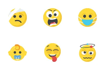 Emoticón 4 Paquete de Iconos