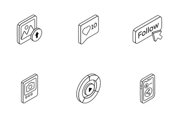 Sozialen Medien Symbolpack