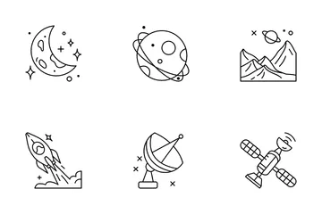 Space And Galaxy Icon Pack