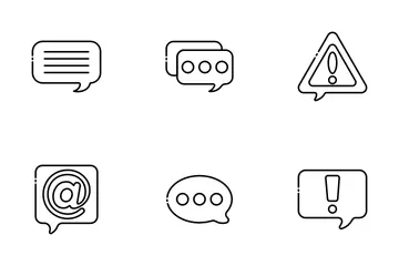 Speech Bubbles Icon Pack