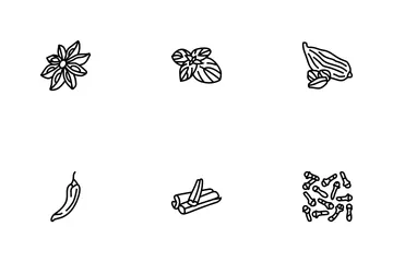 Spice Food Herb Leaf Icon Pack