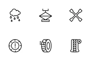 Tire And Wheel Icon Pack