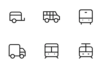 Transporte Paquete de Iconos