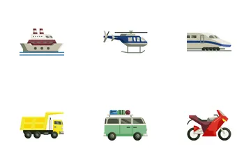 Transporte Paquete de Iconos