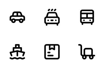 Transporte Paquete de Iconos