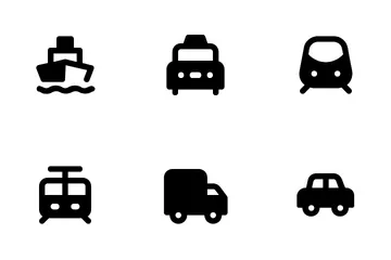 Transporte Paquete de Iconos