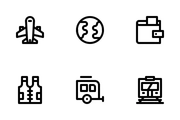 Travel Outline Icon Pack