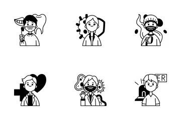 Types Of Doctors Icon Pack