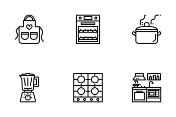 Batería de cocina Paquete de Iconos