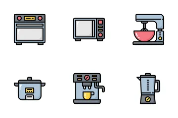 Batería de cocina Paquete de Iconos