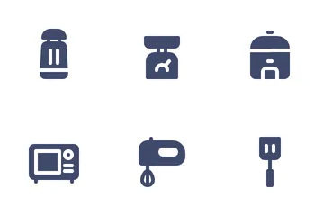 Batería de cocina Paquete de Iconos