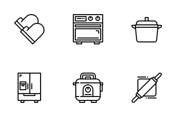 Batería de cocina Paquete de Iconos