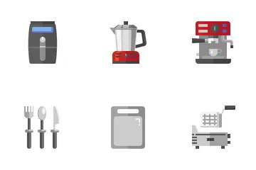 Batería de cocina Paquete de Iconos