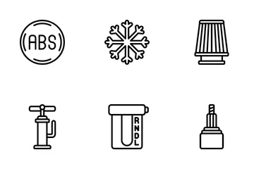 Vehicle Mechanics Icon Pack