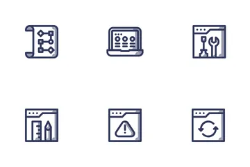 Web Design Development Shady Icon Pack